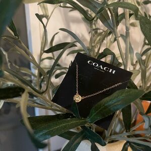 Coach Gold Minimalist Necklace